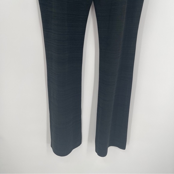 Misook Collection Women Black Dress Pants Size 12 Flare Inseam 37 Subtle Stripe - Picture 7 of 9